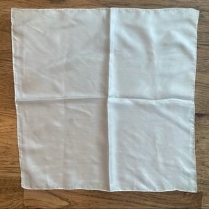 Women's Vintage White Silk Neck / Head Scarf
